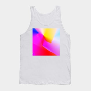 red yellow blue pink abstract texture Tank Top